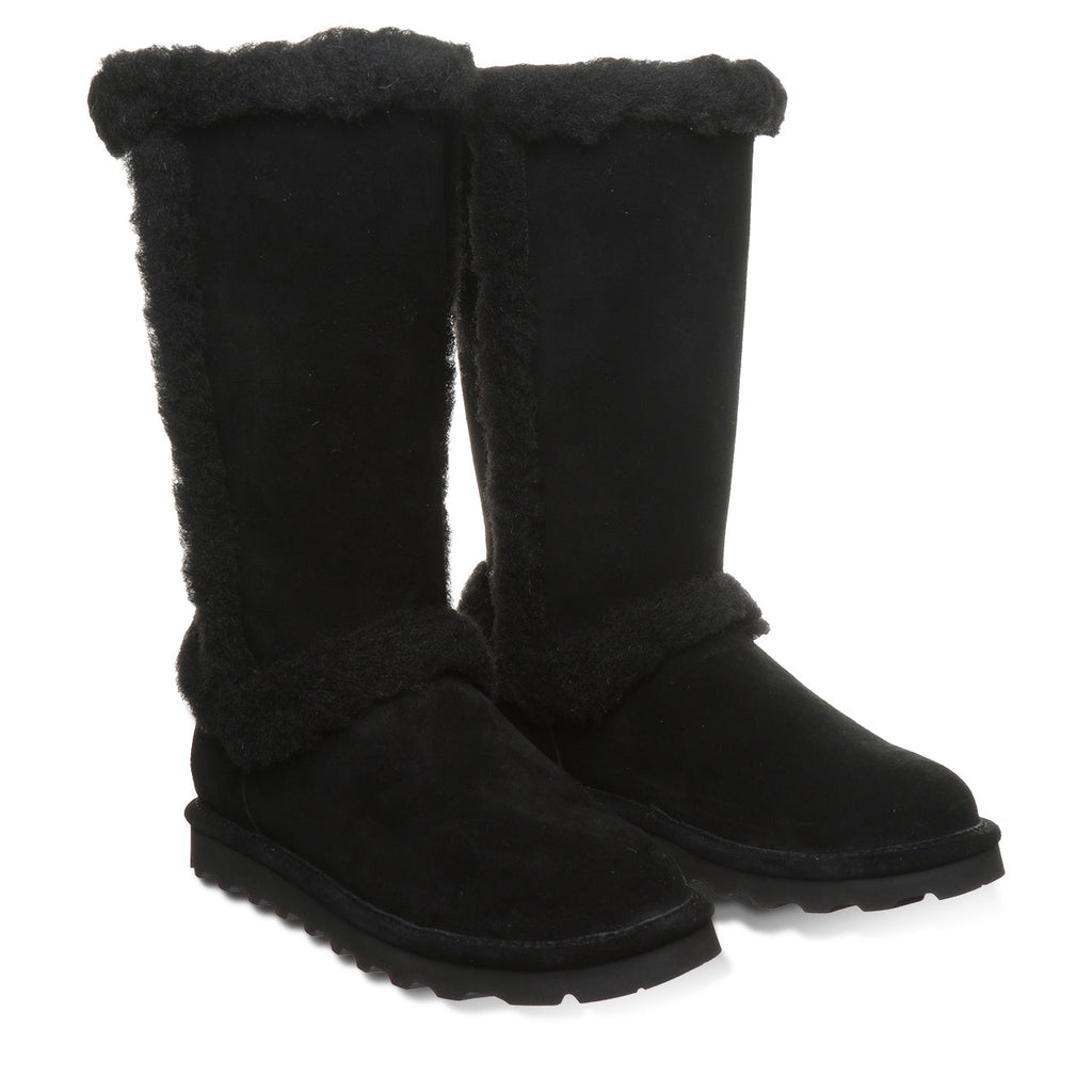 Kendall Tall Suede Winter Boots in Black