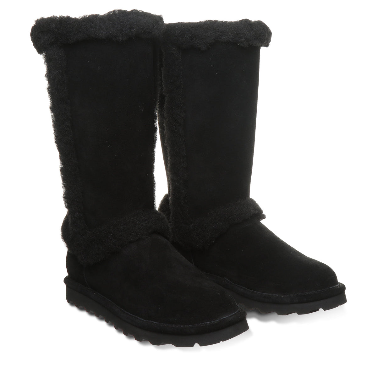 Kendall Tall Suede Winter Boots in Black
