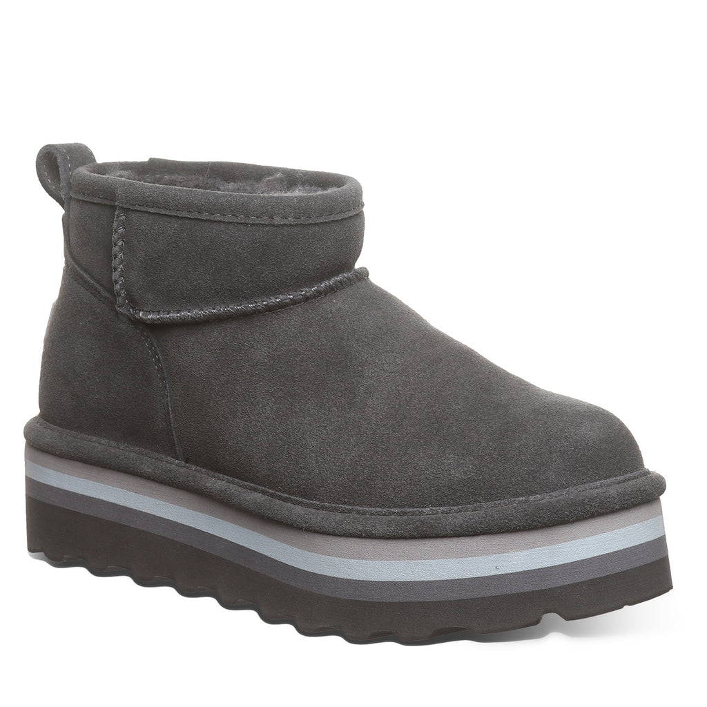 Retro Shorty Suede Boots in Graphite