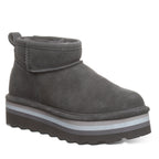 Retro Shorty Suede Boots in Graphite