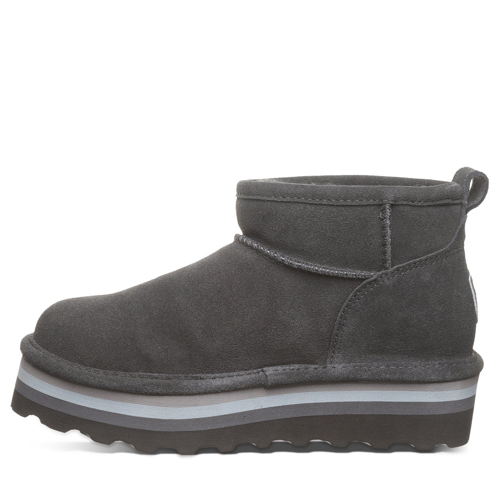 Retro Shorty Suede Boots in Graphite