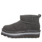 Retro Shorty Suede Boots in Graphite
