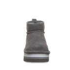 Retro Shorty Suede Boots in Graphite