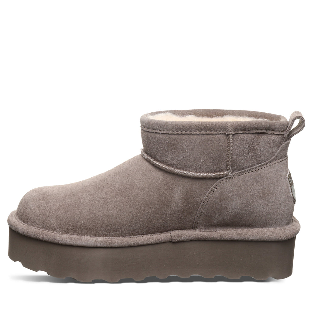 Retro Shorty Chunky Sole Boots in Morel