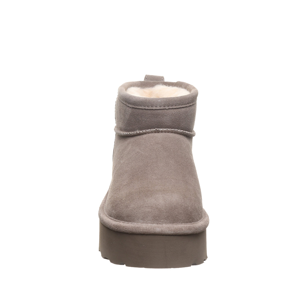 Retro Shorty Chunky Sole Boots in Morel