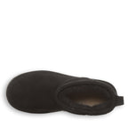 Retro Shorty Suede Boots in Black