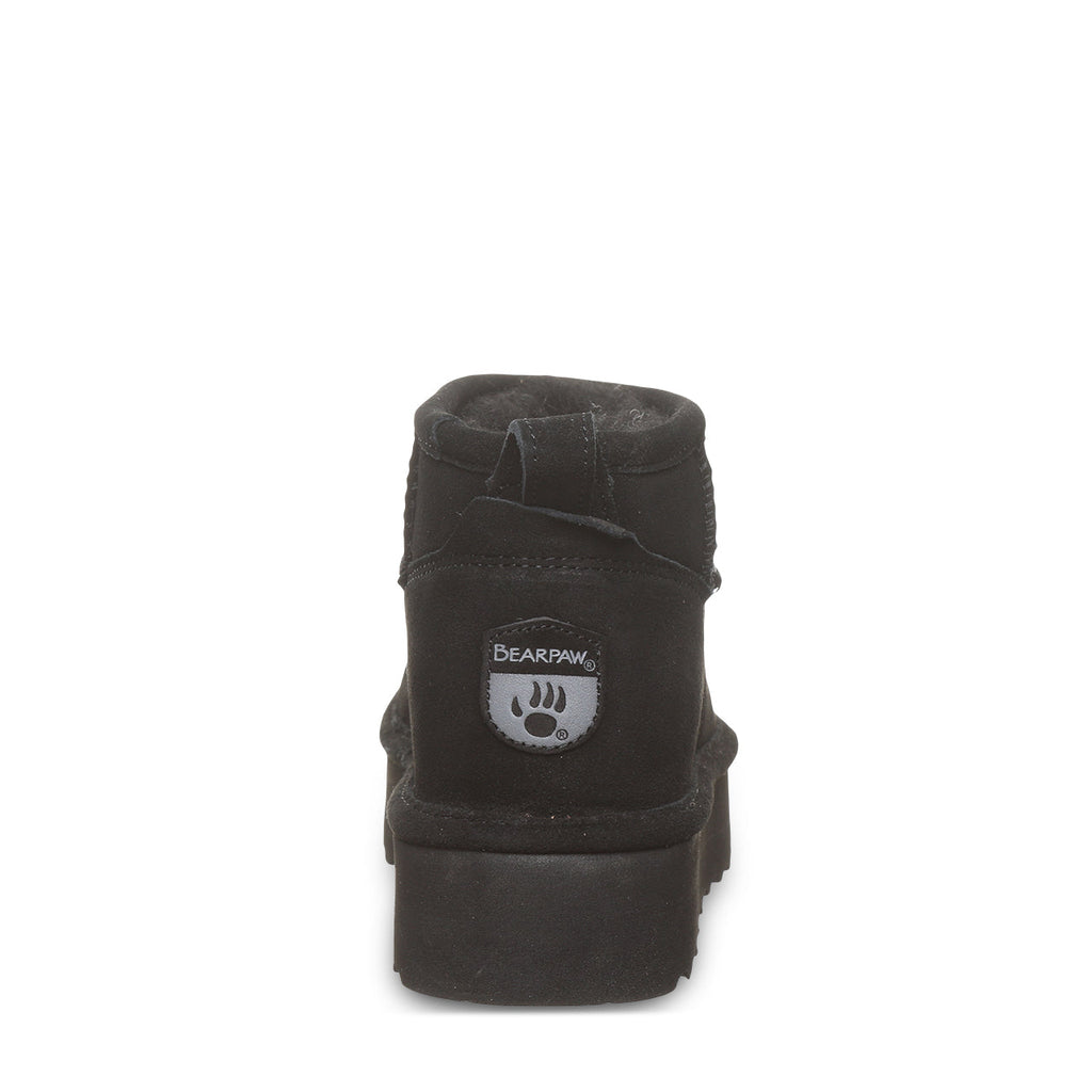 Retro Shorty Suede Boots in Black