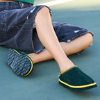Tabitha Indoor Outdoor Slippers in Green And Yellow