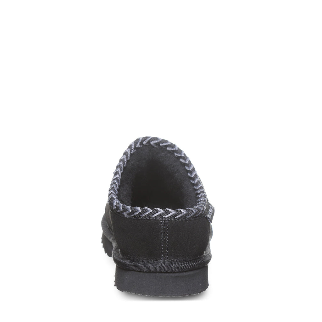 Tabitha Wool Blend Lined Slippers in Black