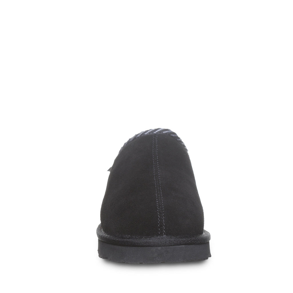 Tabitha Wool Blend Lined Slippers in Black