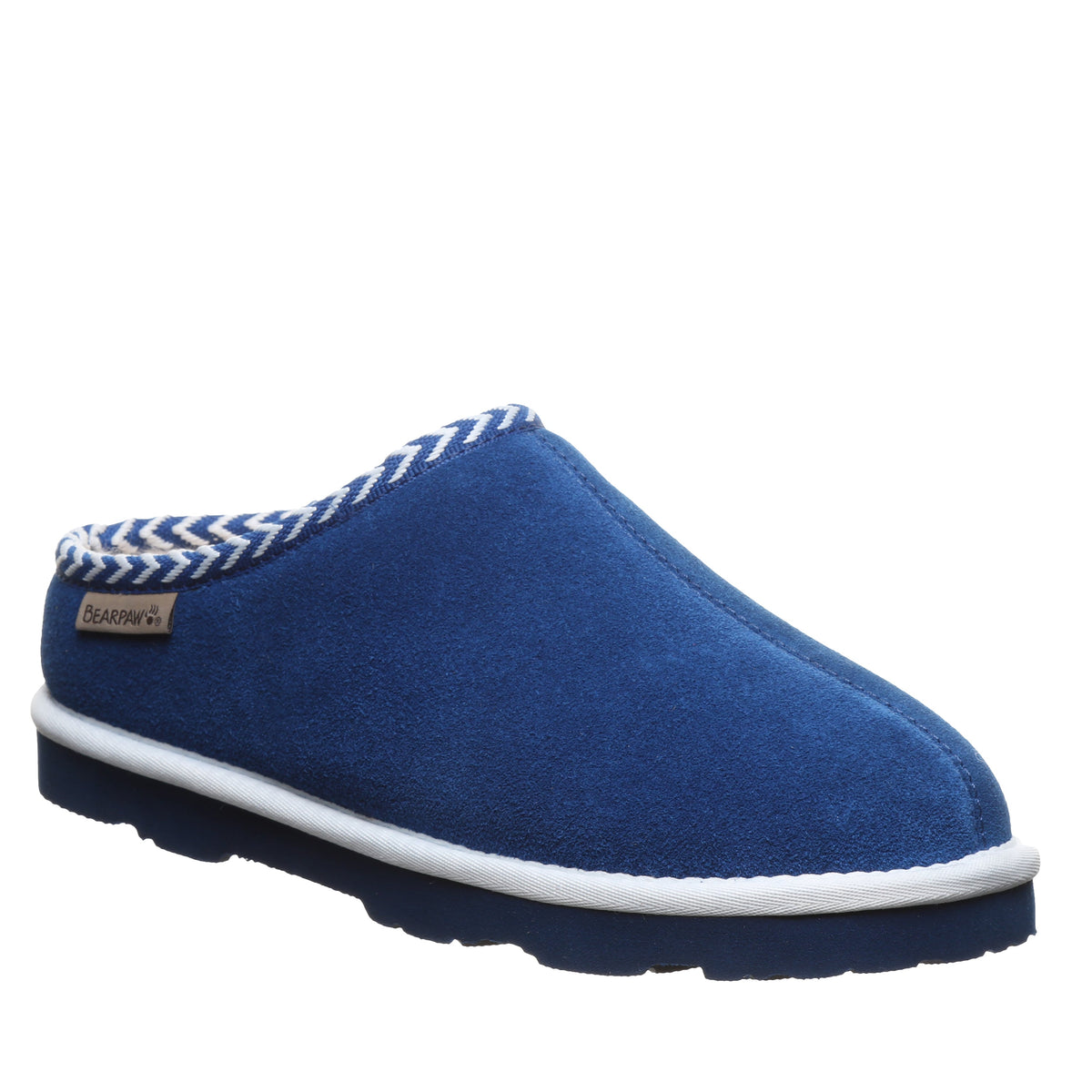 Tabitha Slippers in Blue And White