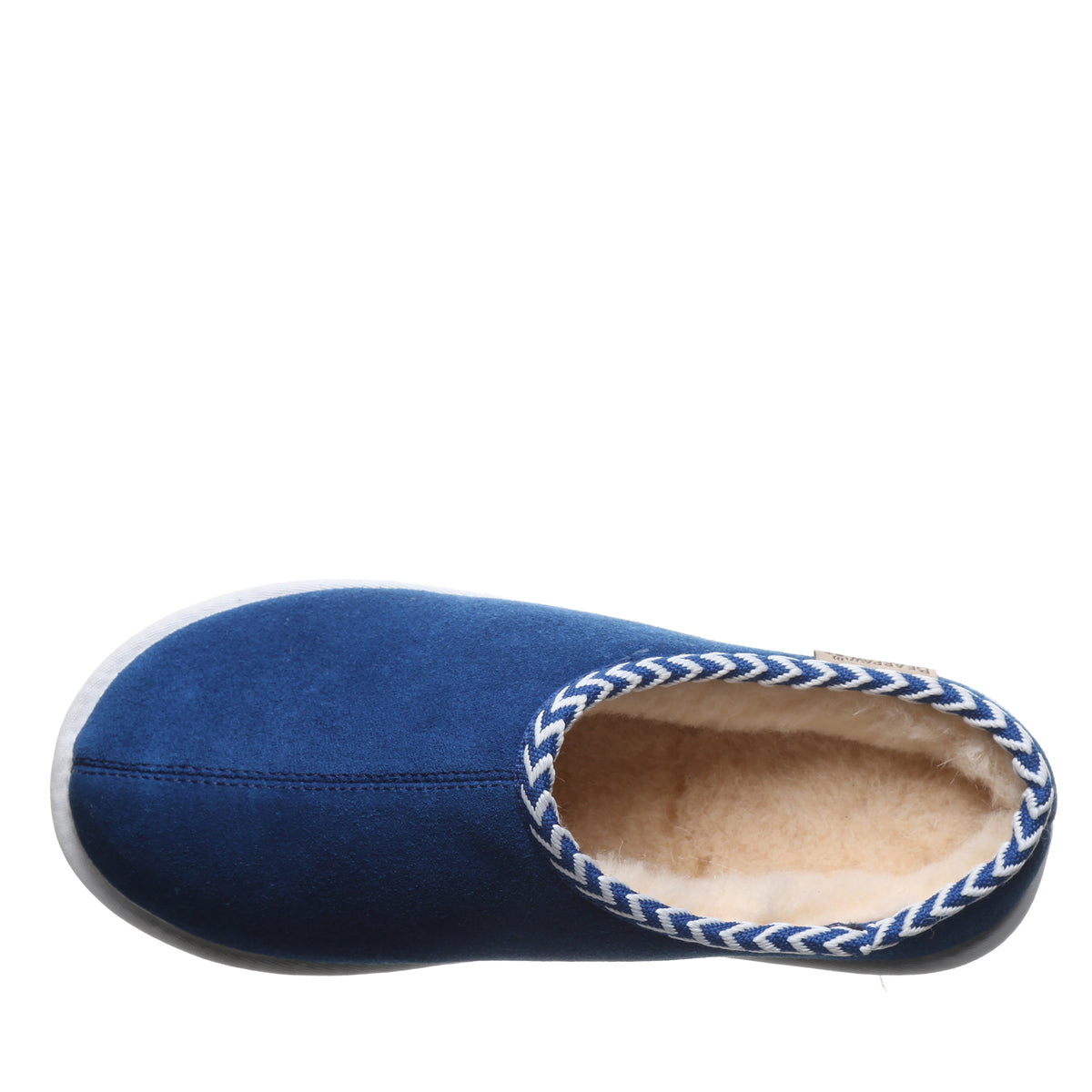 Tabitha Slippers in Blue And White