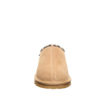 Tabitha Youth Slippers in Iced Coffee With Leopard Trim