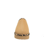 Martis Clogs in Iced Coffee With Leopard Trim