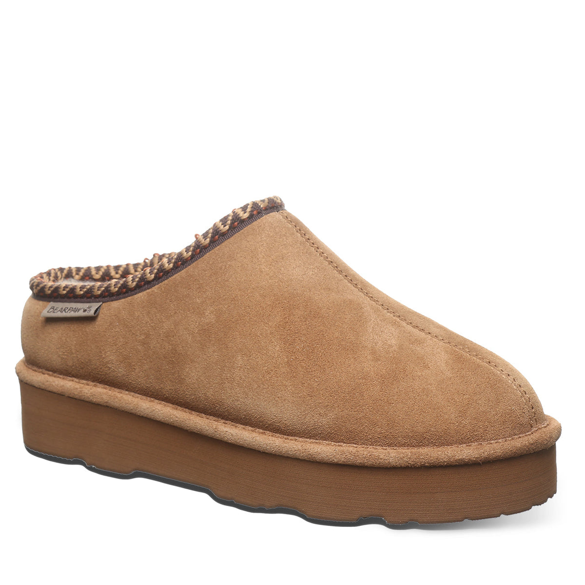 Martis Faux Fur Lined Clogs in Hickory