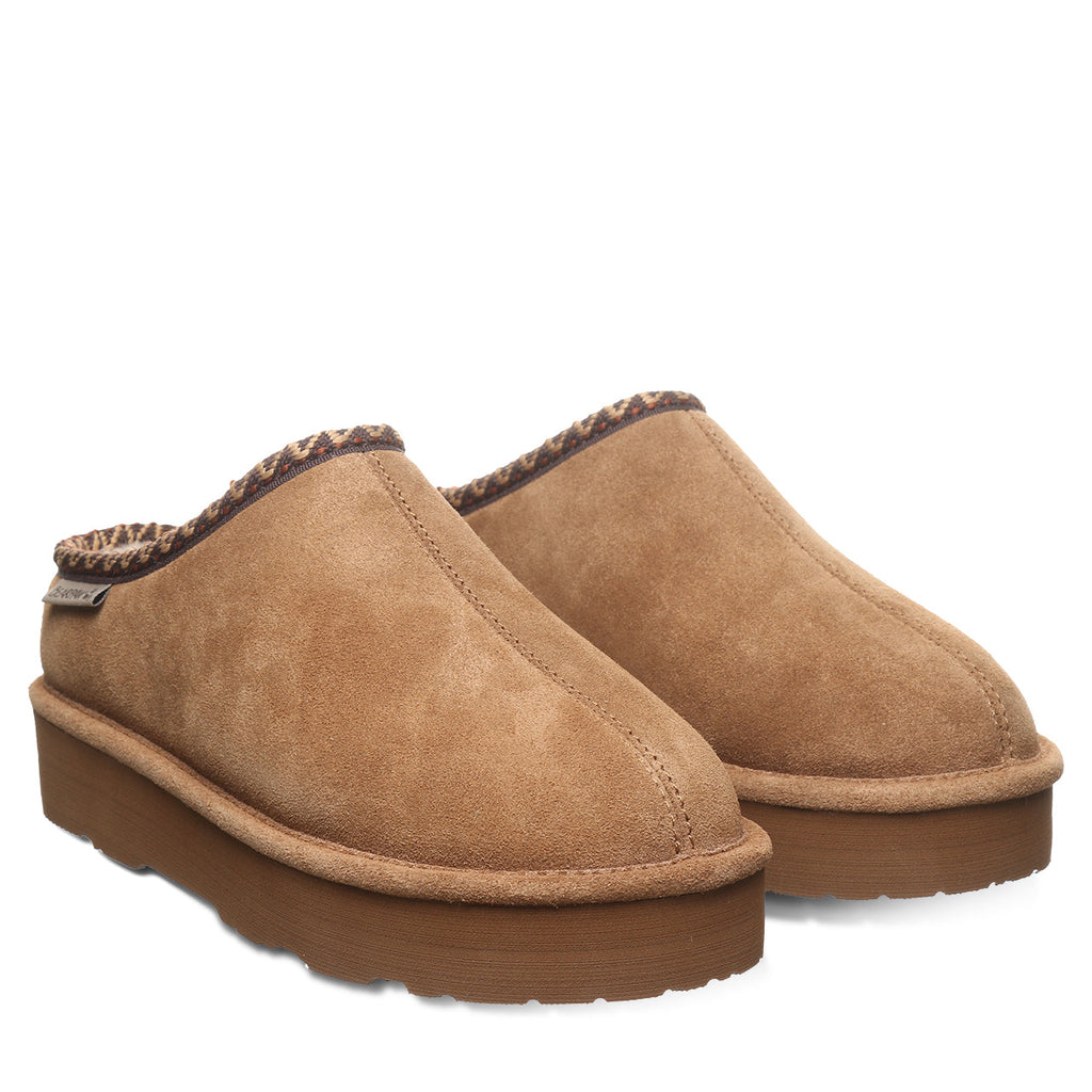 Martis Faux Fur Lined Clogs in Hickory