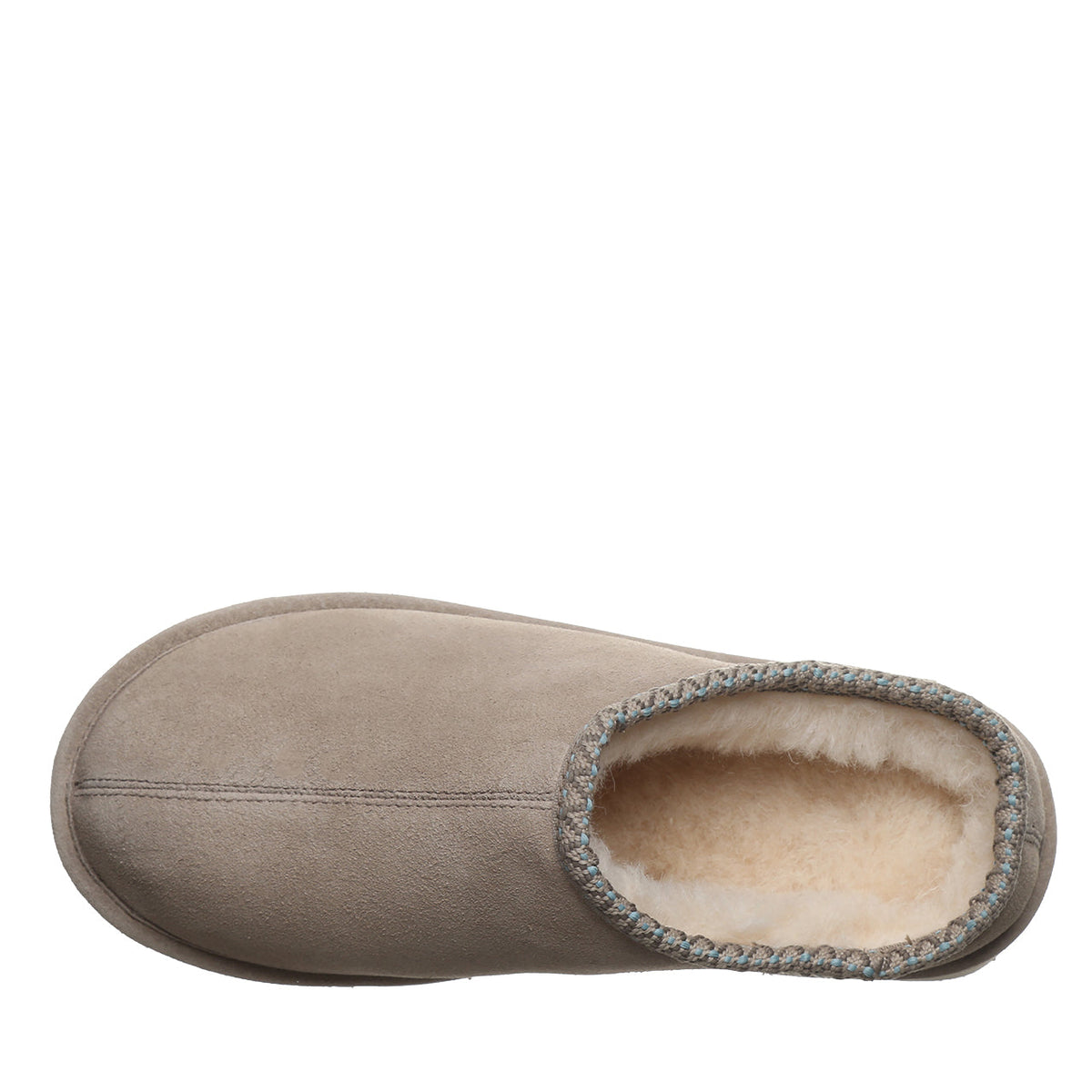 Martis Lifted Suede Clogs in Mushroom