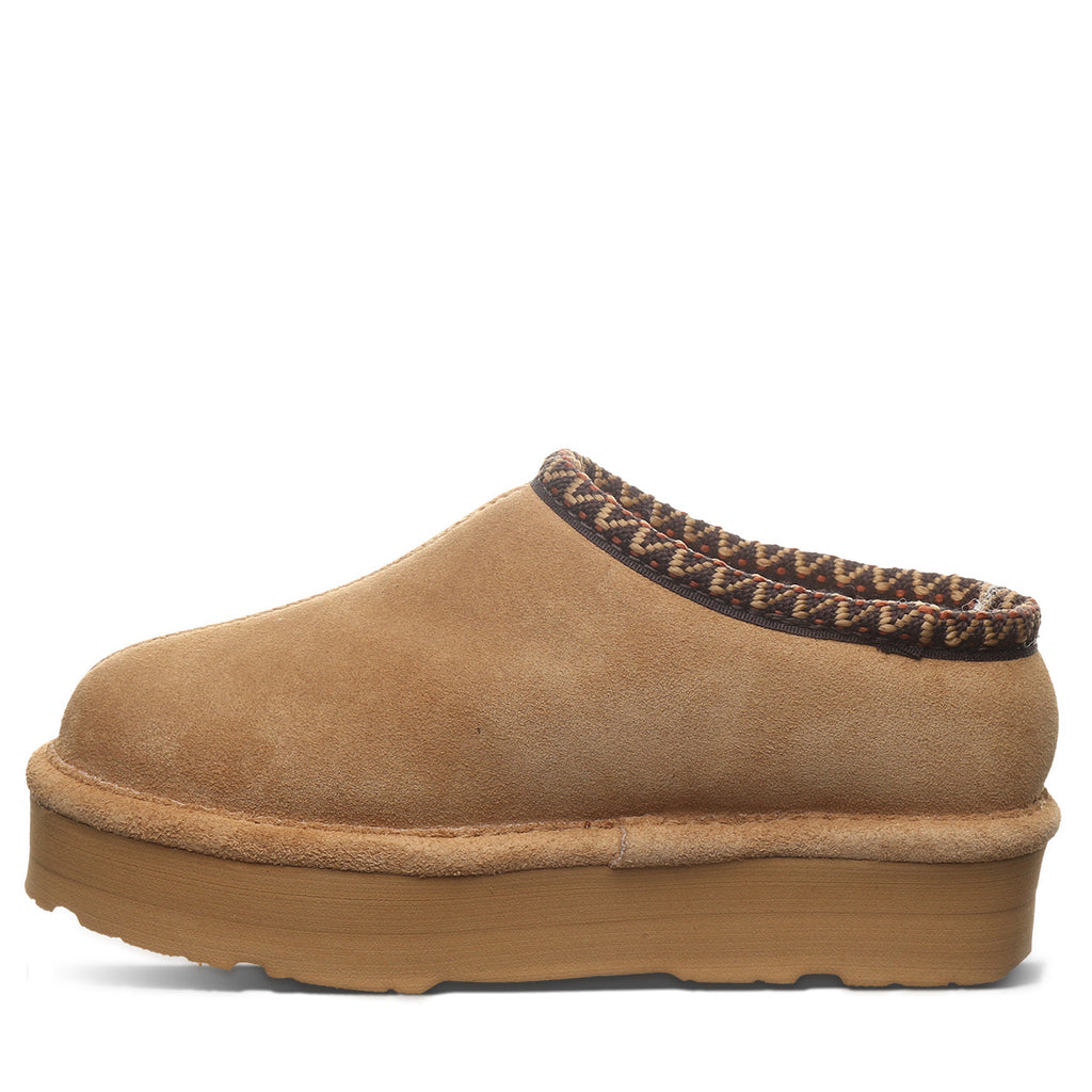 Martis Youth Platform Slippers in Iced Coffee