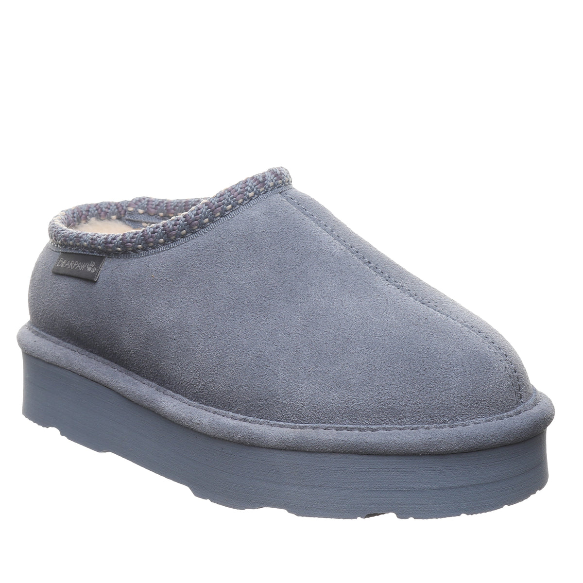 Martis Youth Cozy Platform Slippers in Blue Fin