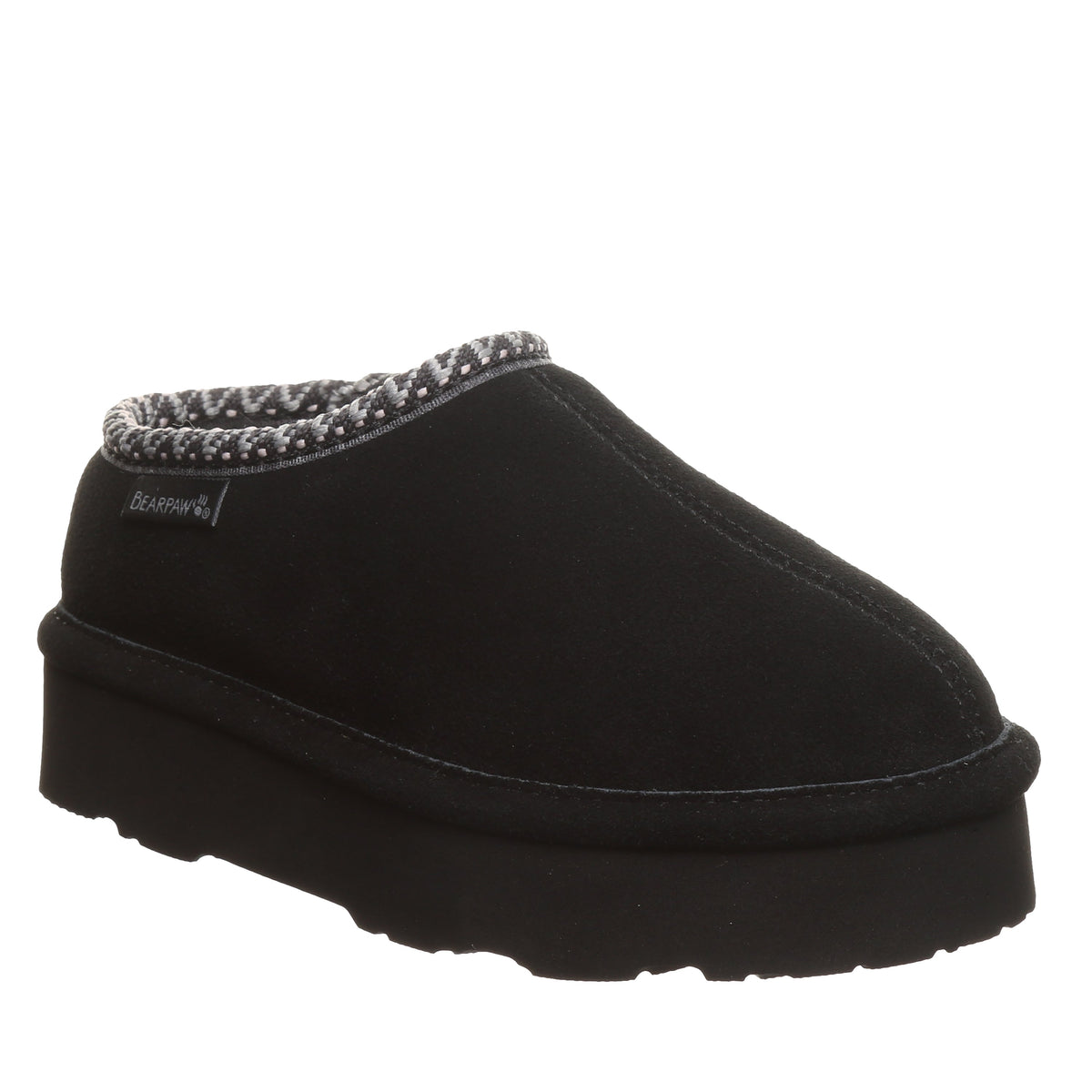 Martis Youth Platform Slippers in Black