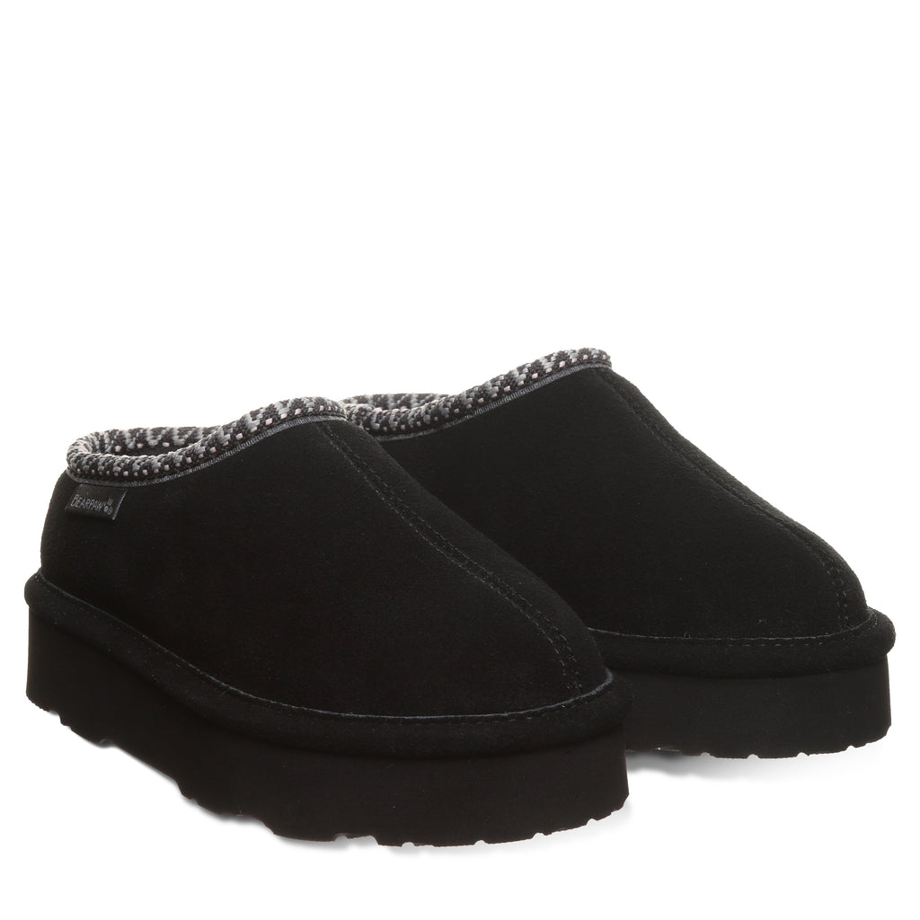 Martis Youth Platform Slippers in Black