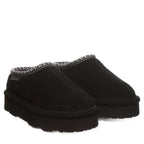 Martis Youth Platform Slippers in Black