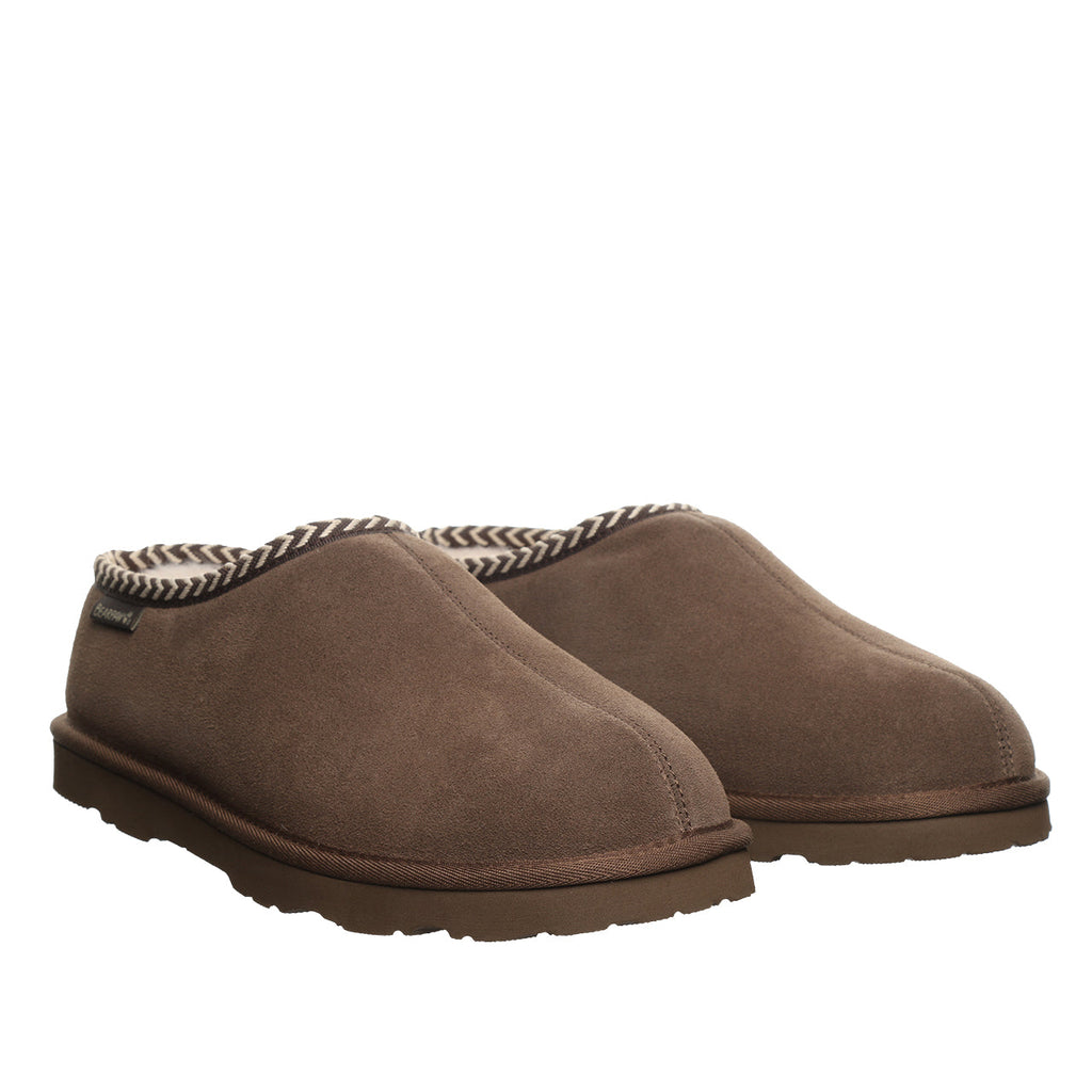 Beau Suede Clog Slippers in Earth