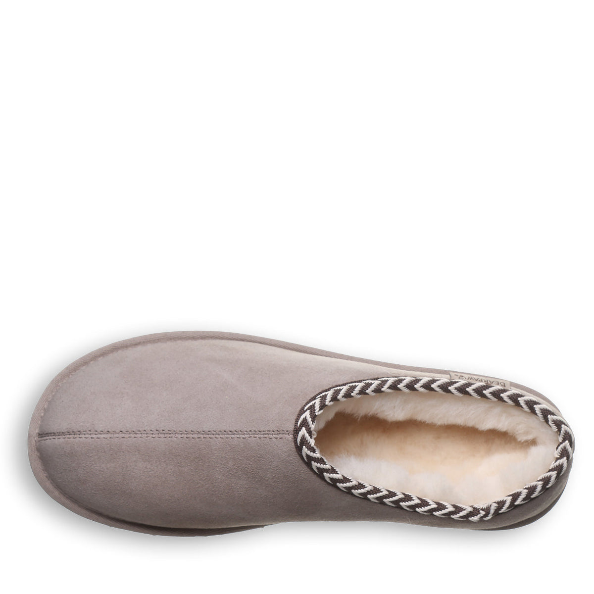 Beau Men's Suede Clog Slippers in Mushroom