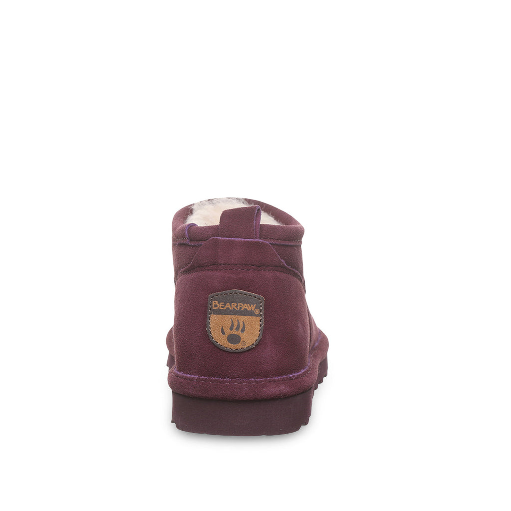 Super Shorty Wide Boots in Eggplant