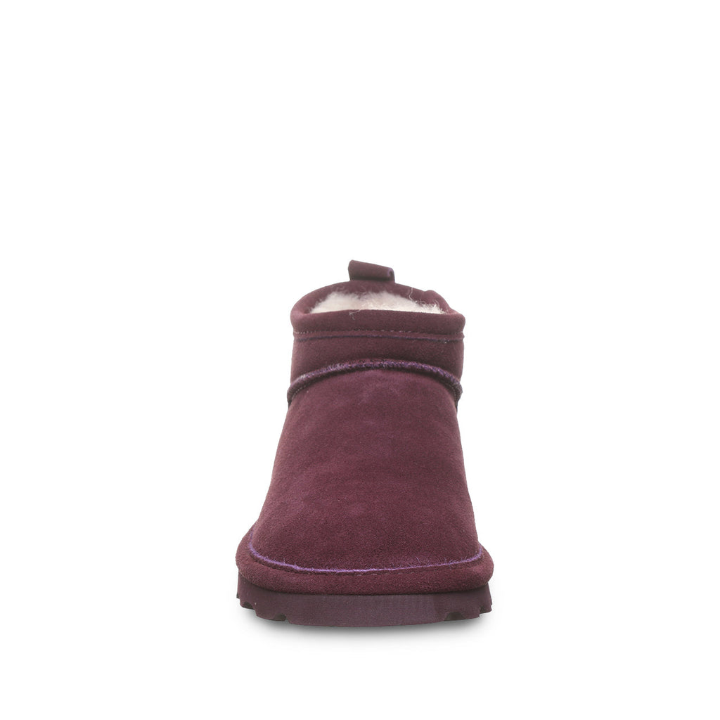 Super Shorty Wide Boots in Eggplant