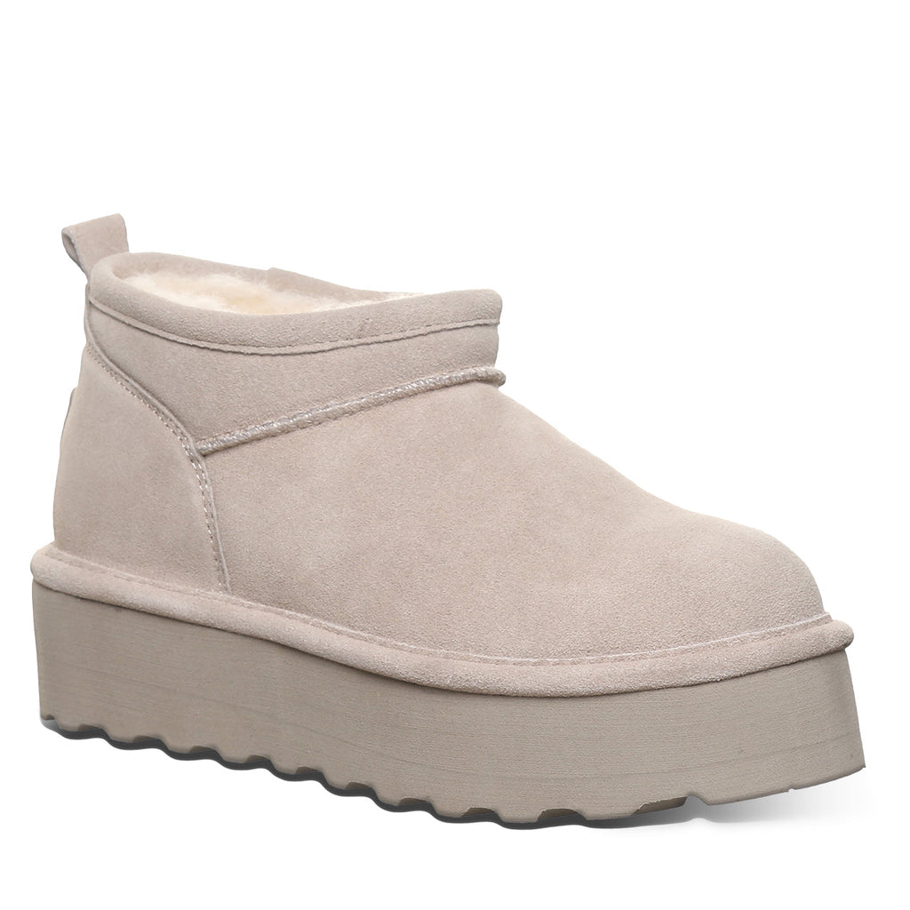 Retro Super Shorty Platform Boots in Mushroom
