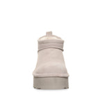 Retro Super Shorty Platform Boots in Mushroom
