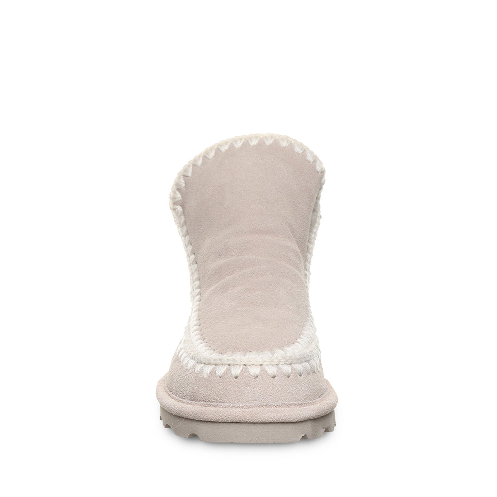 Winter Crochet Detail Boots in Mushroom