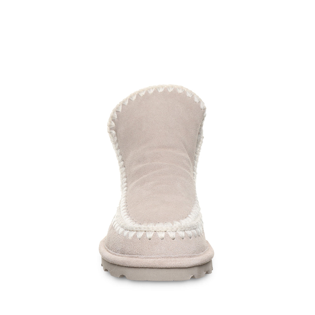Winter Crochet Detail Boots in Mushroom
