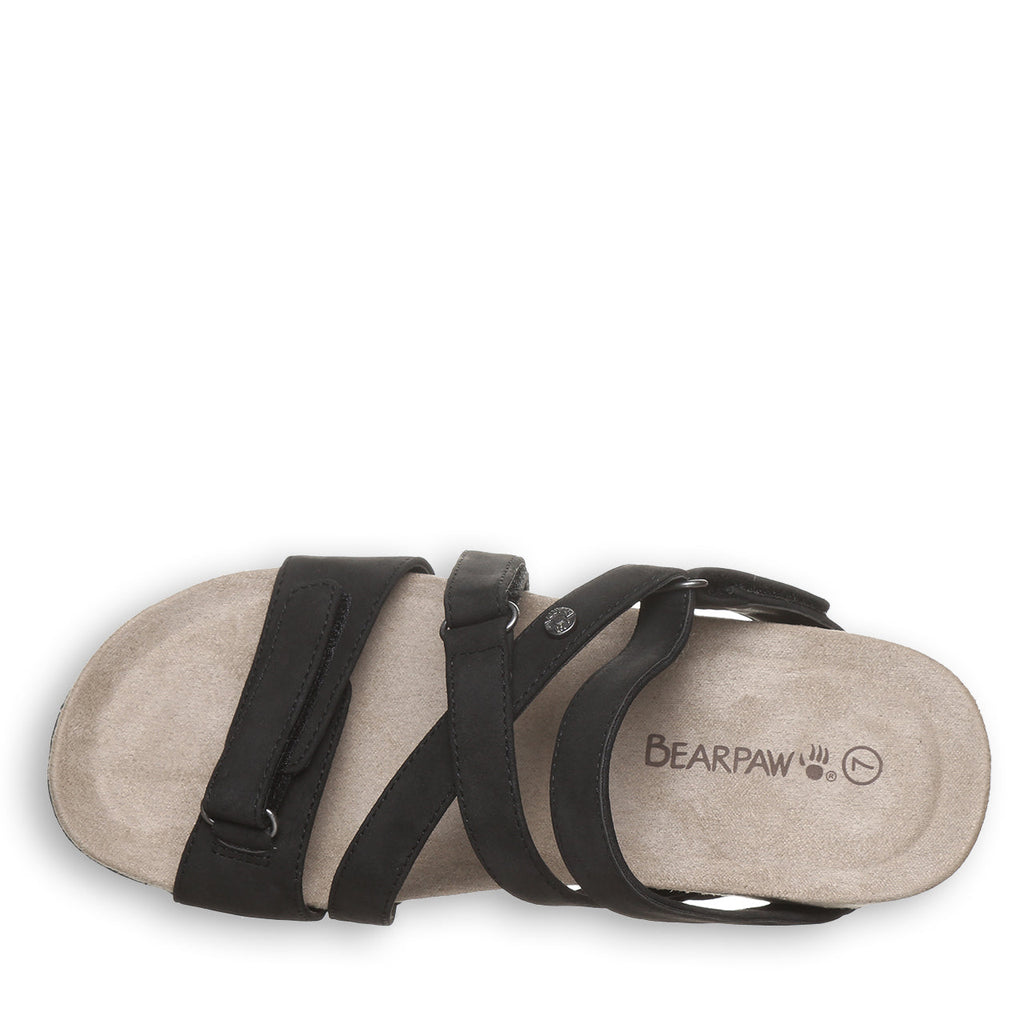 Acacia Slide Sandals in Black