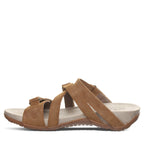 Acacia Hook And Loop Slide Sandals in Brown