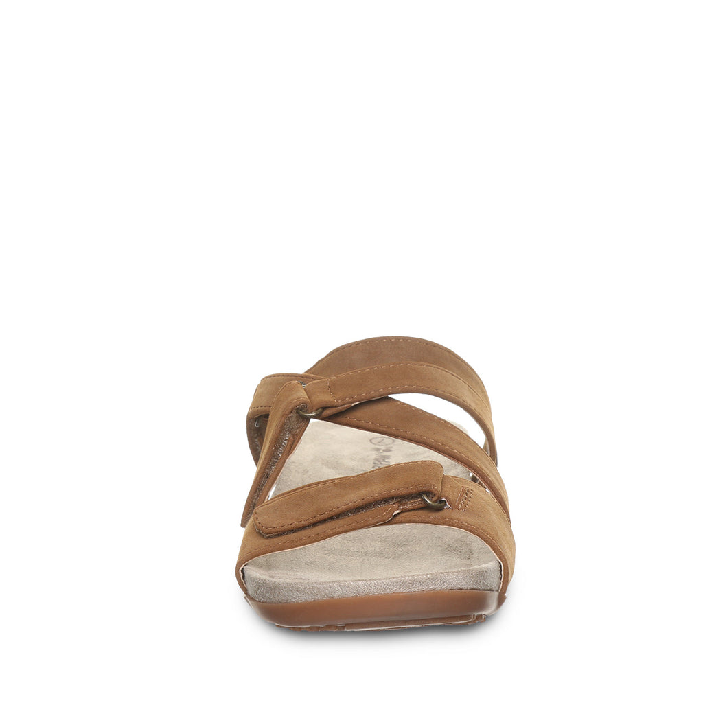 Acacia Hook And Loop Slide Sandals in Brown