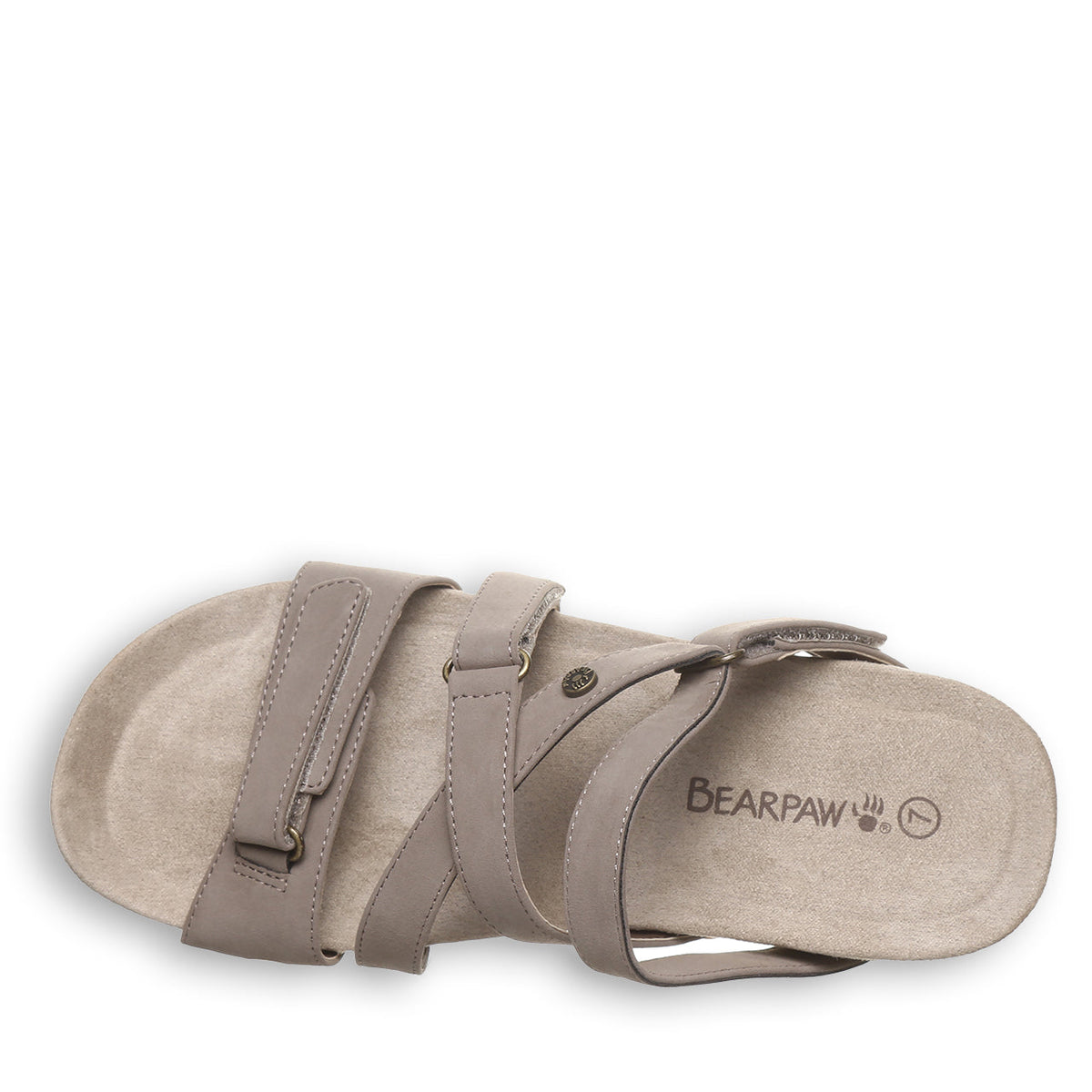 Acacia Strappy Slide Sandals in Stone