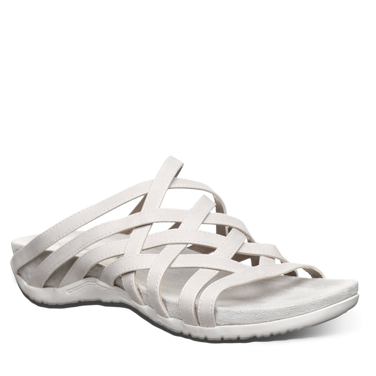 Zinnia Woven Sandals in White