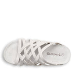 Zinnia Woven Sandals in White