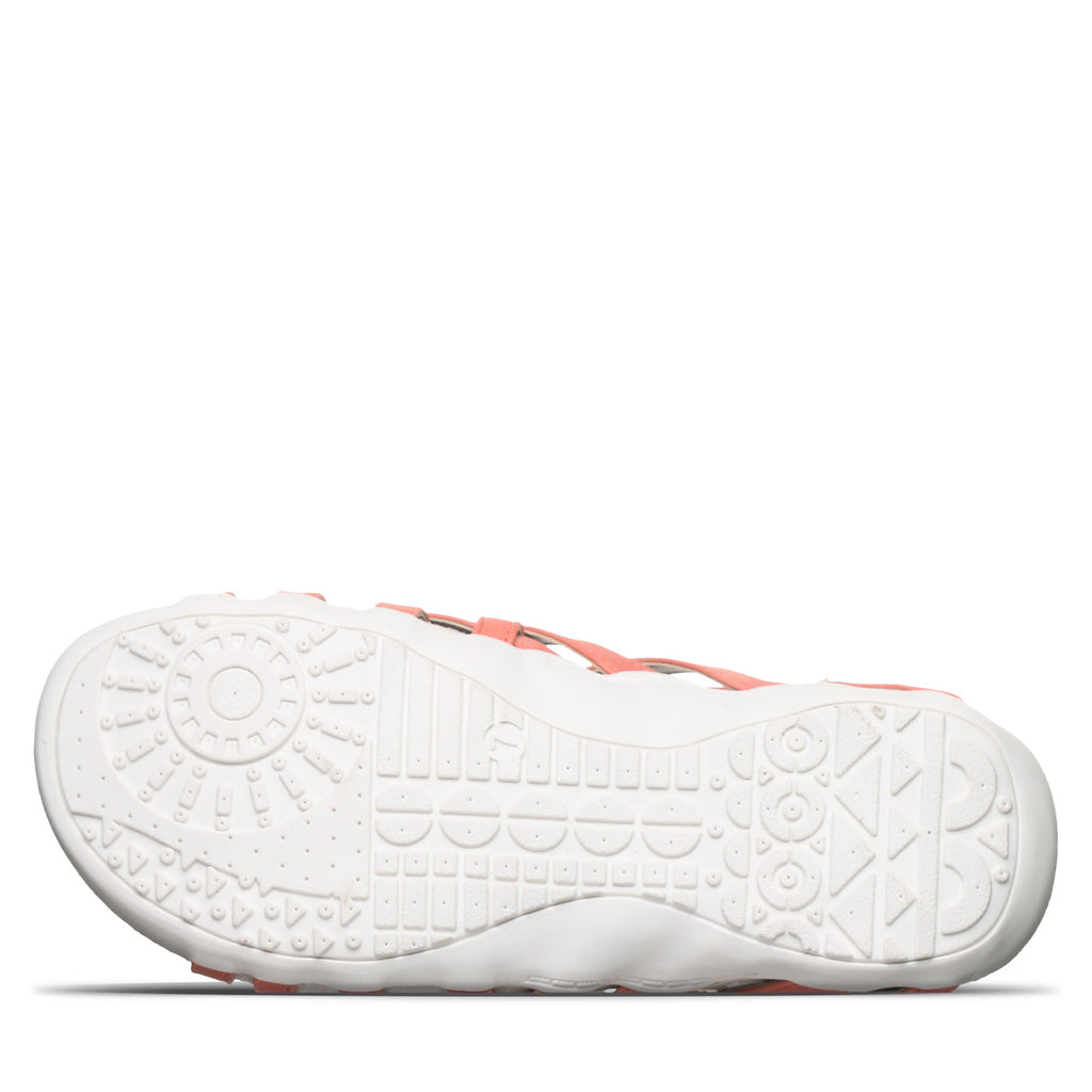 Zinnia Woven Sandals in Coral