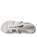 Ronda Zip Sandals in White
