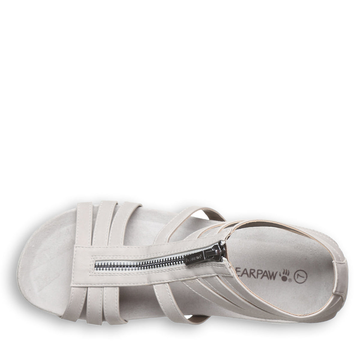 Ronda Zip Sandals in White