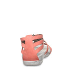 Ronda Zip Sandals in Coral