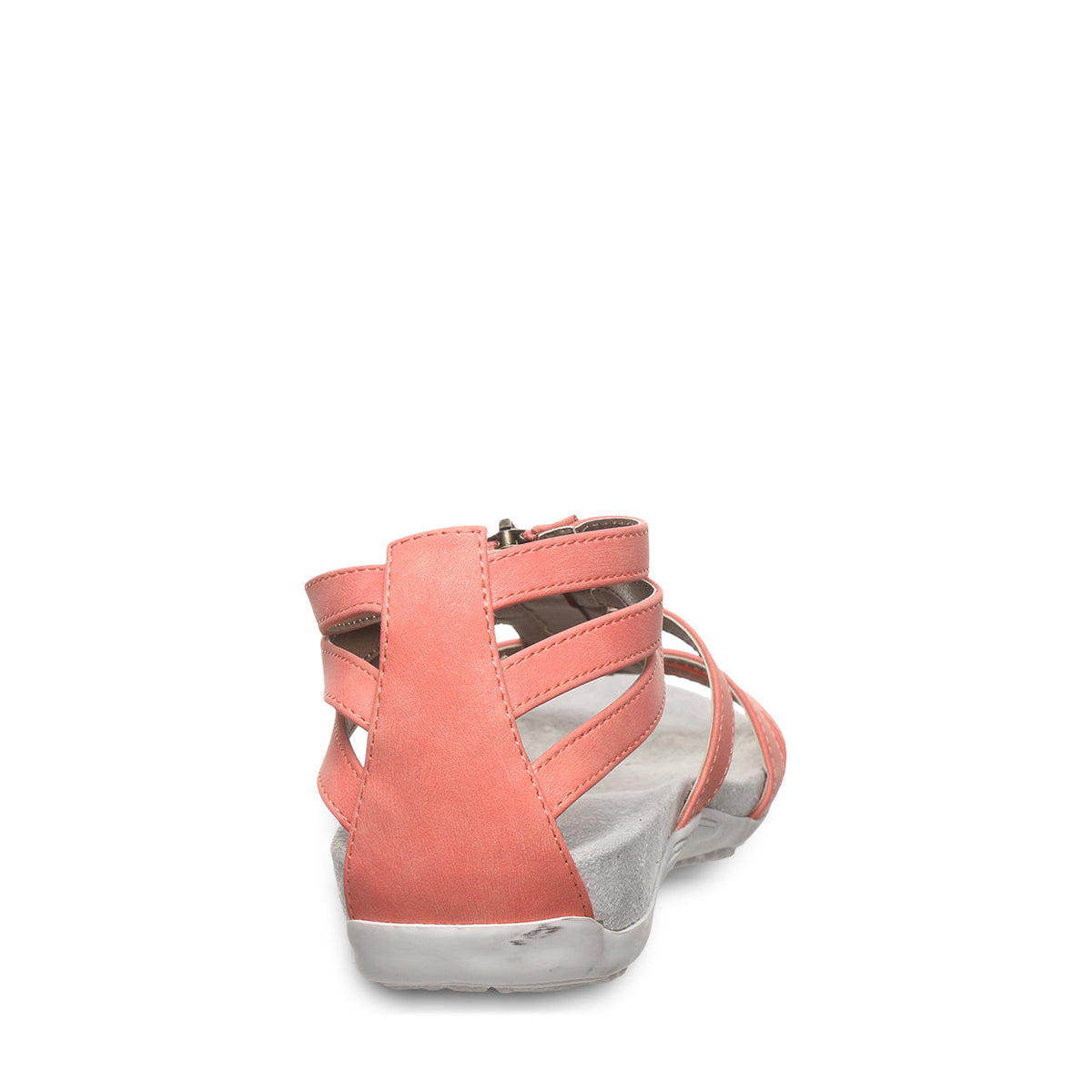 Ronda Zip Sandals in Coral