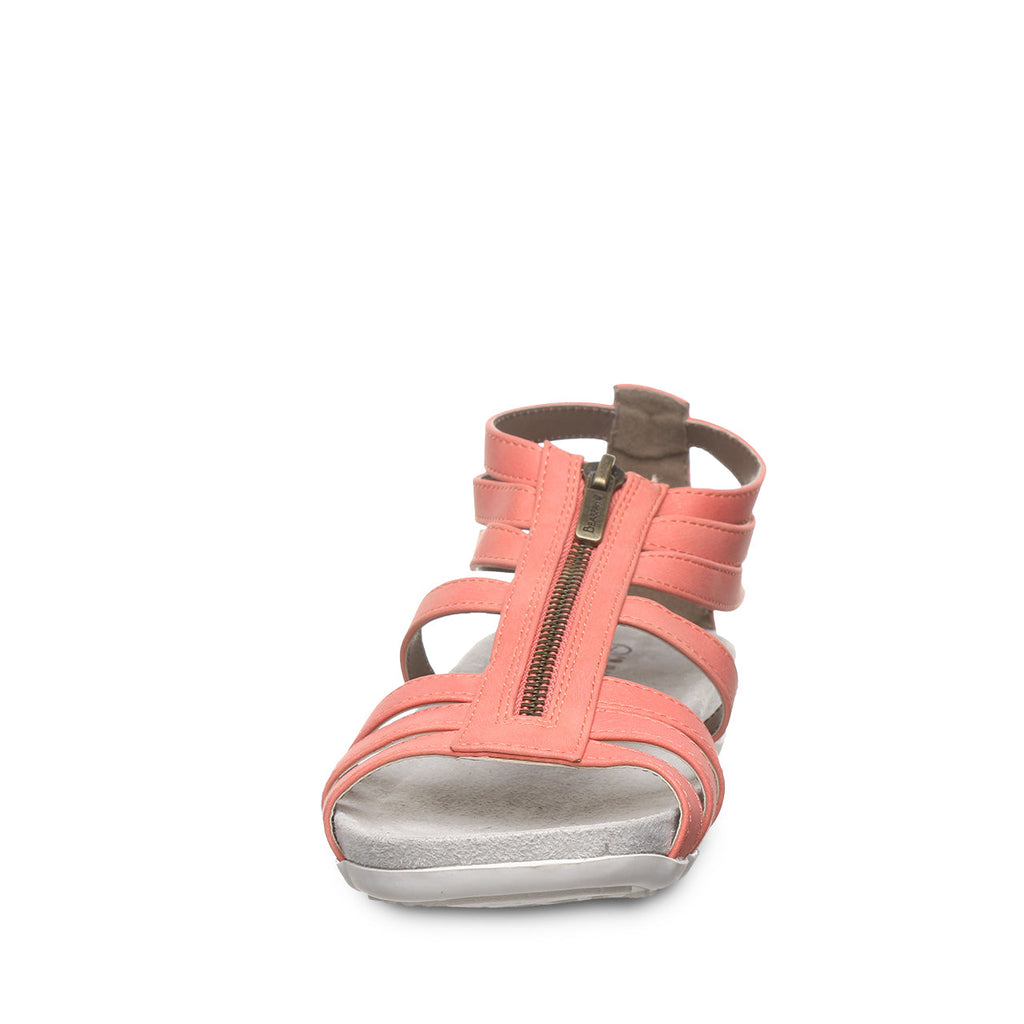 Ronda Zip Sandals in Coral