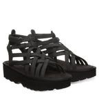 Prominence Sporty Sandals in Black