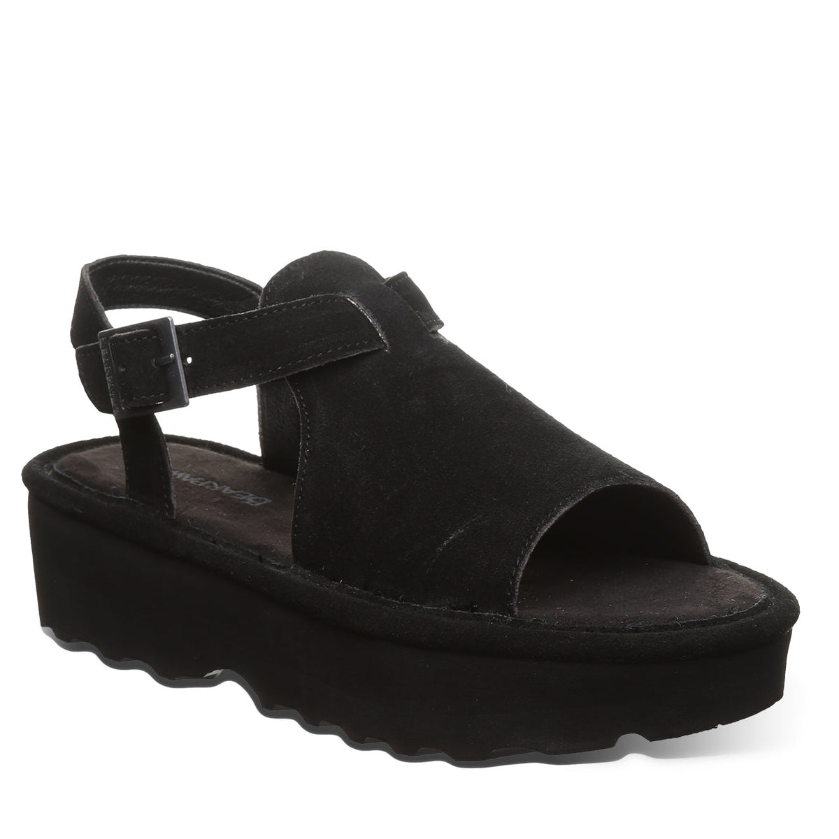 Ascend Flatform Sandals in Black