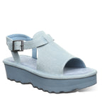 Ascend Flatform Sandals in Denim Blue