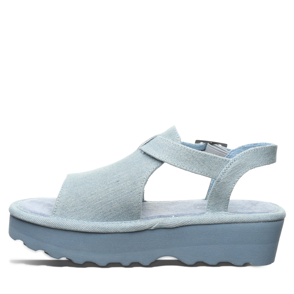 Ascend Flatform Sandals in Denim Blue